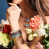 Starlit Waves | Collier avec fermoir infini en verre Firefly en argent sterling 925